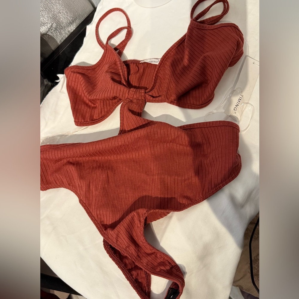 Timing Rust Bikini Set